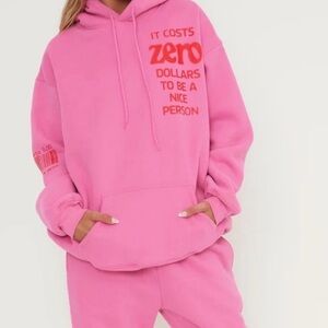 The Mayfair Group It Costs $0 To Be A Nice Person Oversize Hoodie